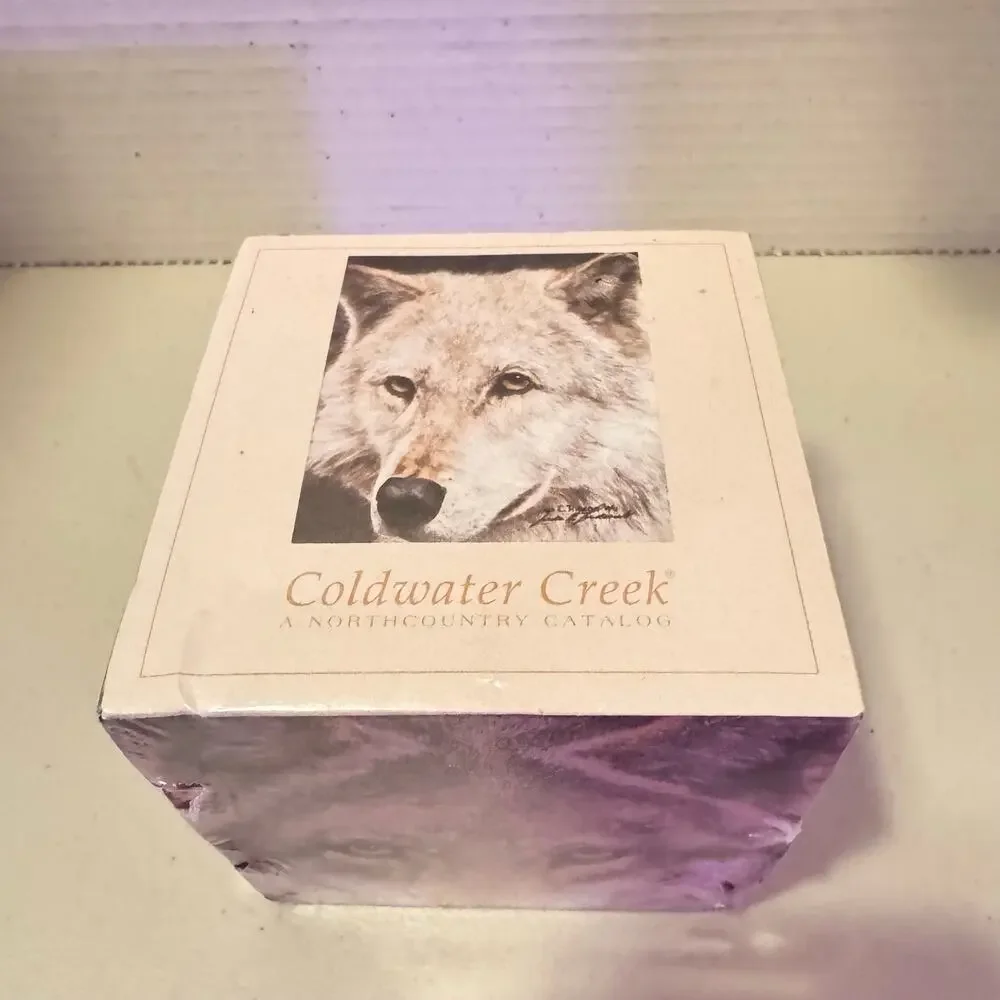 Coldwater Creek *sealed* Wolf Note Cube